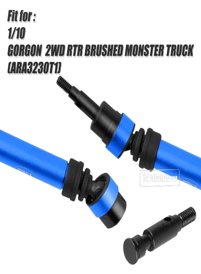 قطع غيار RCHuiWow RC Driveshafts Axerts لسيارة Gorgon 2WD RTR Brushed Monster Truck بمقياس 1/10 (ARA3230T1)، أعمدة دفع معدنية أمامية وخلفية CVD، لون أزرق داكن - Image 2